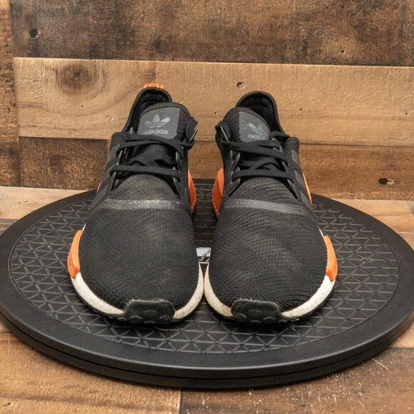 ADIDAS NMD R1 RAW AMBER MENS ATHLETIC SHOES RUNNING GYM CORE BLACK SIZE 13 - Picture 2 of 9